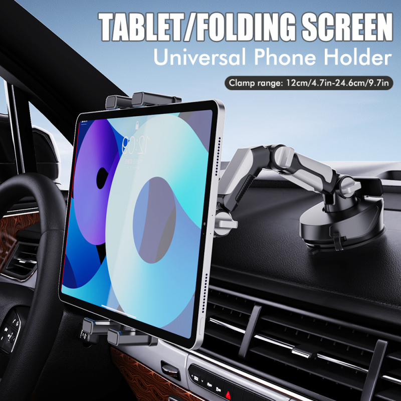 Automašīnas tālruņa turētājs un planšetdatora statīvs ar vakuuma piestiprinājumu, modelis X257, uzstādāms uz paneļa, svars 390 g, universāla saderība