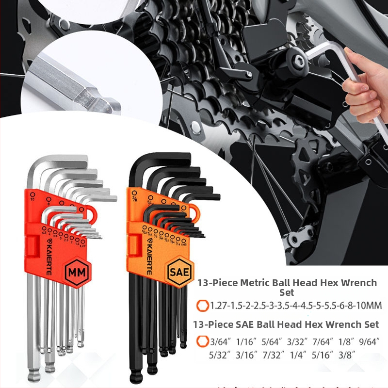 Celtic 27-елементен комплект шестограмен торцеви ключове, хром-ванадиева стомана, L-образна глава