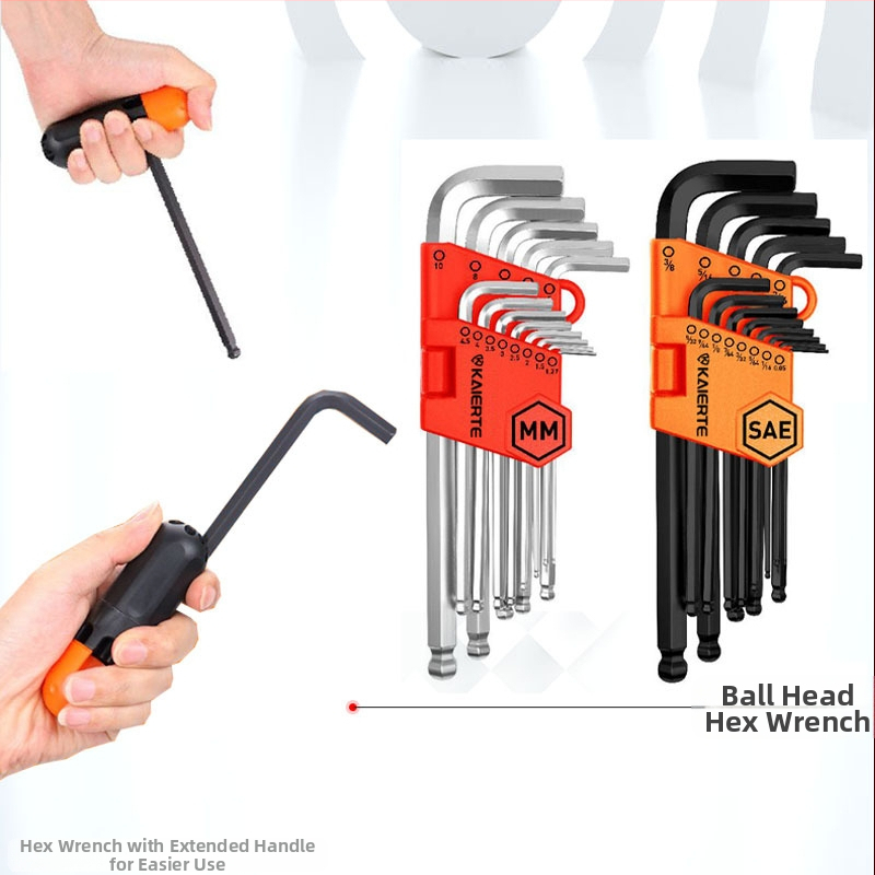 Celtic 27-елементен комплект шестограмен торцеви ключове, хром-ванадиева стомана, L-образна глава