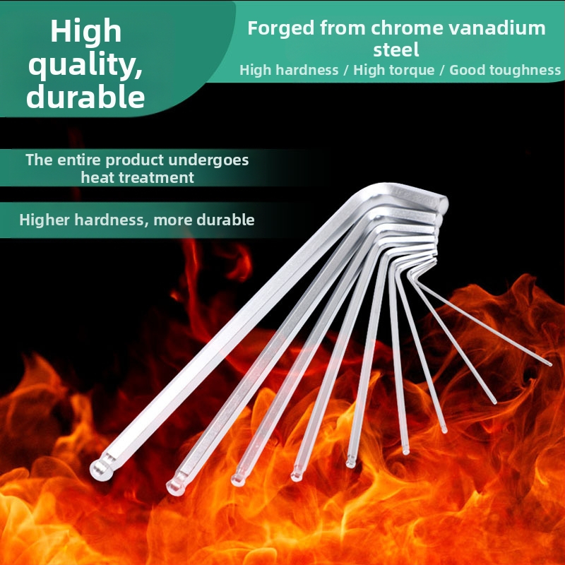 Celtic 27-елементен комплект шестограмен торцеви ключове, хром-ванадиева стомана, L-образна глава