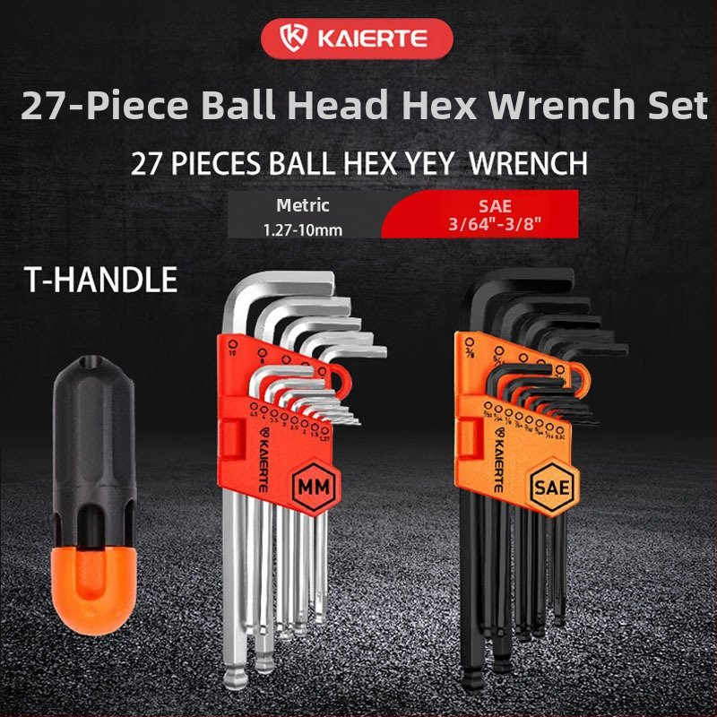 Celtic 27 τεμάχια σετ εξάγωνων υποδοχών, χρωμιοβάνιο ατσάλι, κεφαλή σε σχήμα L