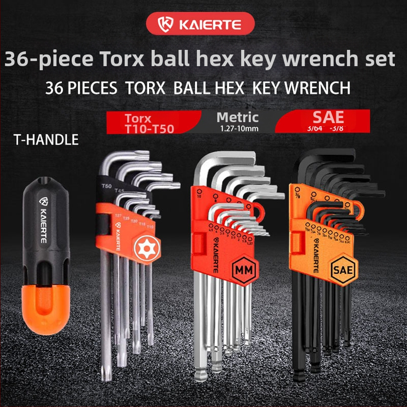 Celtic 27 τεμάχια σετ εξάγωνων υποδοχών, χρωμιοβάνιο ατσάλι, κεφαλή σε σχήμα L