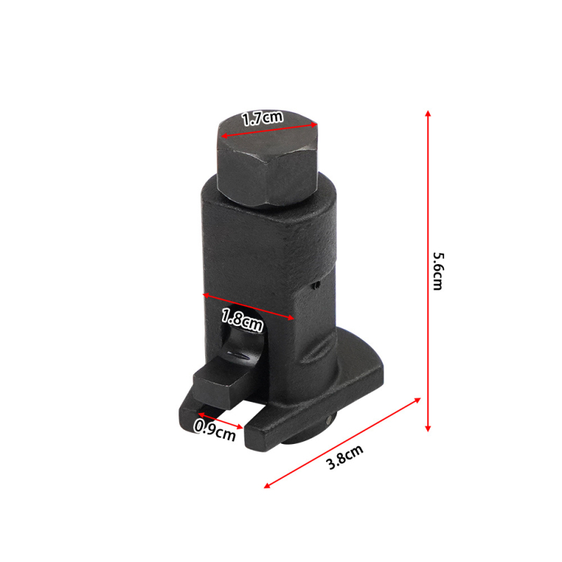 Kugel locītavas atdalītājs zem lejas atbalsta – universāls demontāžas instruments ar vibrāciju slāpēšanas ekspanderu (Mina TL-1040)
