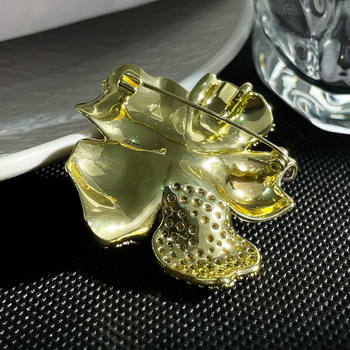 Χαλκός Λουλούδι Brooch, Ηλεκτροπλατιωμένο, Σχήμα: Λουλούδι, Στυλ: Fashion OL, Λανσάρισμα: Καλοκαίρι 2025