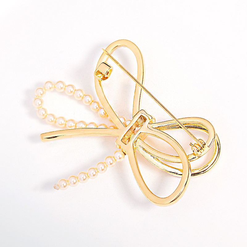 Segė su kaspinu mazgų forma, varis, elegantiškas stilius, elektroplatinimas, dekoracija, dovana