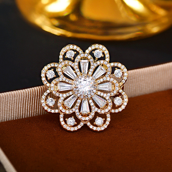 Segė – gėlių formos, varis, elektroplakavimas, elegantiškas moteriškas stilius, dekoracija ir dovana