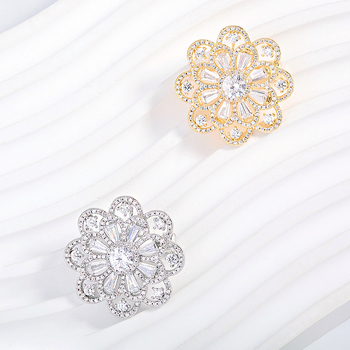 Καρφίτσα – Λουλουδάτο σχέδιο, χαλκός, ηλεκτροπλατίωση, κομψό γυναικείο στυλ, διακόσμηση και δώρο