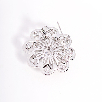 Καρφίτσα – Λουλουδάτο σχέδιο, χαλκός, ηλεκτροπλατίωση, κομψό γυναικείο στυλ, διακόσμηση και δώρο