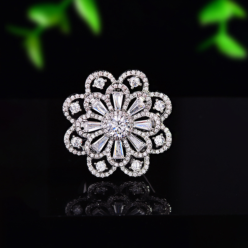 Segė – gėlių formos, varis, elektroplakavimas, elegantiškas moteriškas stilius, dekoracija ir dovana