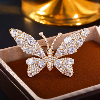 Drugelio segė, varis, elektroplatuota, elegantiškas moters stilius, modelis SC1358202