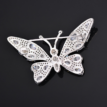 Καρφίτσα πεταλούδας, χαλκός, ηλεκτροπλατιωμένη, κομψό γυναικείο στυλ, μοντέλο SC1358202