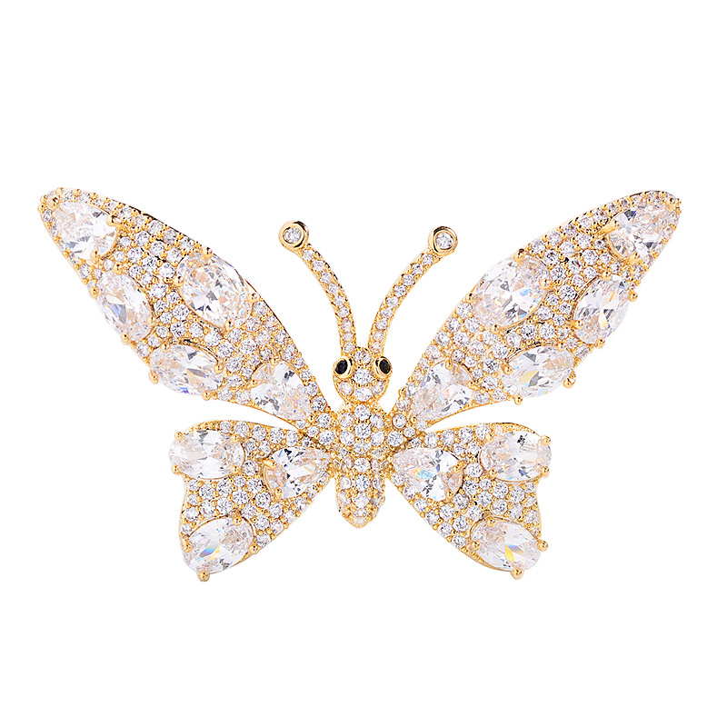 Drugelio segė, varis, elektroplatuota, elegantiškas moters stilius, modelis SC1358202