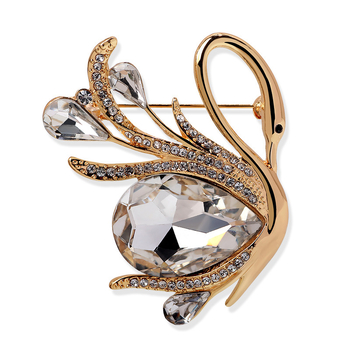 Swan Brooch, Thousand Family Silver, Γυναικείος σχεδιασμός Κινεζικός άνεμος, Ζώϊκο μοτίβο (Υλικό: Κράμα; Μάρκα: Thousand Family Silver; Στυλ: Γυναίκειες, Κινεζικός άνεμος; Μοτίβο: Ζώα; Επεξεργασία: Διαμάντι)