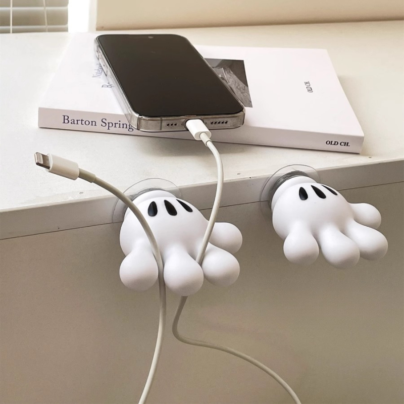 Yunlu kreatīvs plastmasas galda organizētājs kabeliem un zobu birstēm, pašlīmējošs, bez urbšanas, 2025 izlaišana