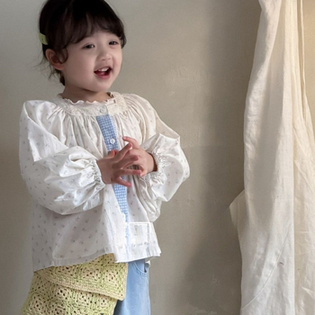 Cămașă pentru copii, 95% bumbac, mâneci lungi, guler turn-down, pentru copii mai mari 140 cm+