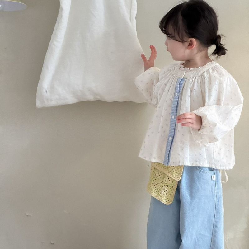 Cămașă pentru copii, 95% bumbac, mâneci lungi, guler turn-down, pentru copii mai mari 140 cm+