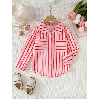 Gyerekeknek JK-stílusú hosszú ujjú Lyocell felső 3–8 éveseknek