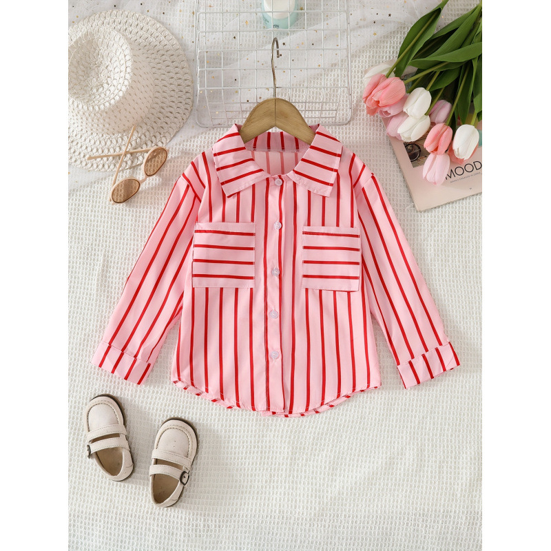 Gyerekeknek JK-stílusú hosszú ujjú Lyocell felső 3–8 éveseknek