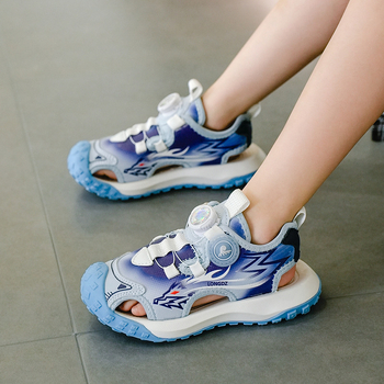 Παιδικά Παπούτσια Παραλίας με Δίκτυωτή Άνω, Σόλα EVA, Κλείσιμο με Περιστρεφόμενο Κουμπί, Μοντέλο Σταθερού Σχεδίου, Για ηλικίες 4–16 ετών