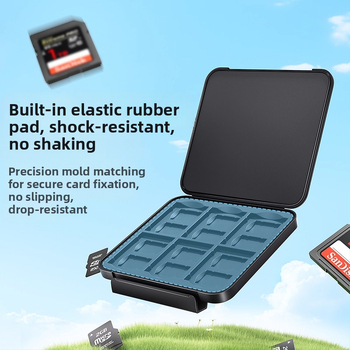 Κουτί αποθήκευσης καρτών μνήμης – Green Giant Energy llano, Σύγχρονο μινιμαλιστικό προστατευτικό περίβλημα για SD/κάρτες μνήμης, CRC10