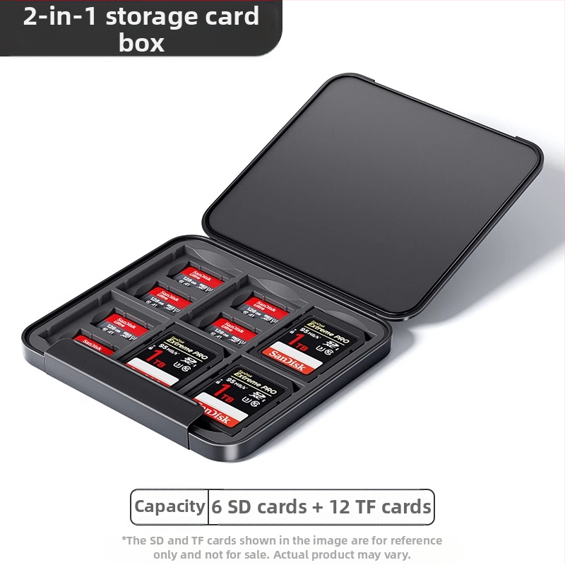 Atminties kortelių saugojimo dėklas – Green Giant Energy llano, šiuolaikiškas minimalistinis apsauginis dėklas SD/atminties kortelėms, CRC10