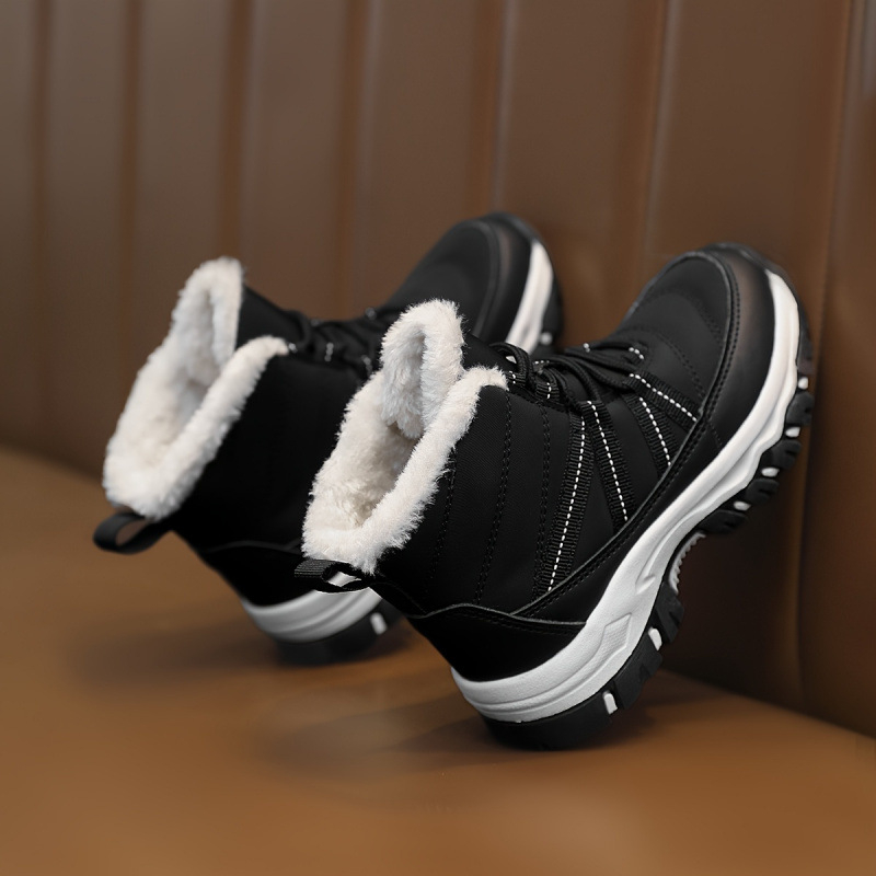 Μποτάκια τύπου κάλτσα μέχρι τη γάμπα με κορδόνια (Άνω: σουέντ νουμπουκ; Σόλα: TPR; Ηλικία: 7–12 ετών)