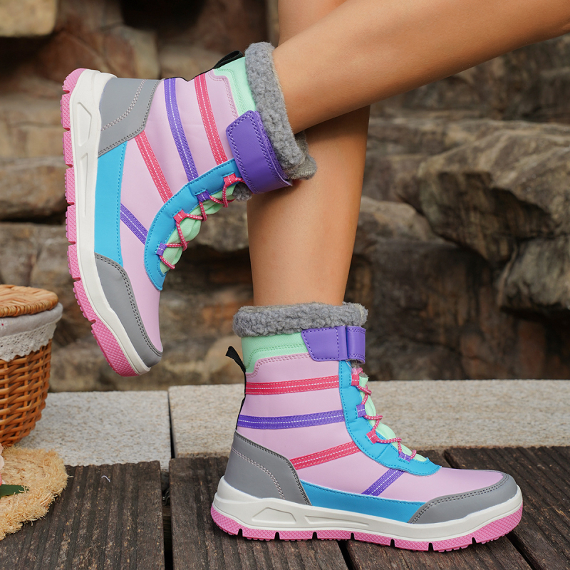 Ghete pentru copii până la gleznă — Stil sportiv, Piele sintetică, Vârsta 7–16 ani