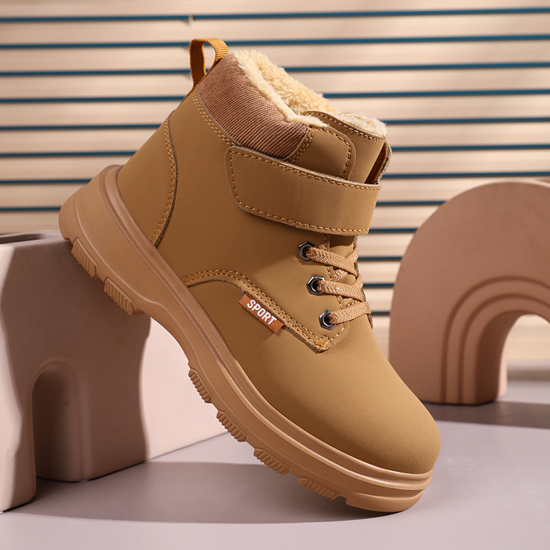 Παιδικά μποτάκια Martin: αδιάβροχα, ζεστά, με Velcro, επάνω μέρος από microfiber δέρμα, σόλα EVA