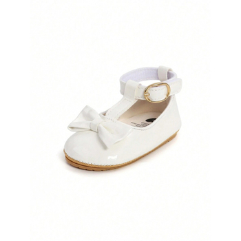 Βρεφικά παπούτσια με επίπεδη σόλα, αντιολισθητική σόλα από καουτσούκ, Lyocell ύφασμα (αναγεννημένη κυτταλόζη), Lolita στυλ, σετ δώρου για νεογνά