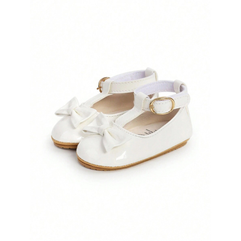 Βρεφικά παπούτσια με επίπεδη σόλα, αντιολισθητική σόλα από καουτσούκ, Lyocell ύφασμα (αναγεννημένη κυτταλόζη), Lolita στυλ, σετ δώρου για νεογνά