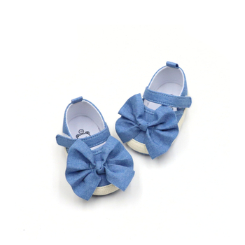 Bērnu staigāšanas kurpītes ar mīkstu pretslīdes zoli, augšdaļa no auduma, EVA zolīte, Velcro aizdare, zems augšējais maliņš — vecums 0–15 mēneši