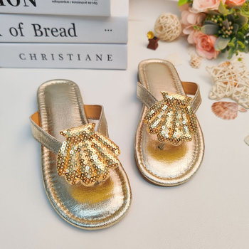 Παιδικές σαγιονάρες με στιλ πριγκίπισσας για κορίτσια, PU επάνω, TPR σόλα, αναπνέουσες και αντιολισθητικές, καλοκαίρι 2025, για κορίτσια 4–16 ετών