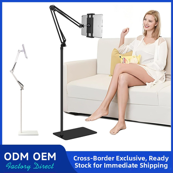 Suport de podea pentru telefon și tabletă, montaj superior reglabil, din aliaj, compatibil universal