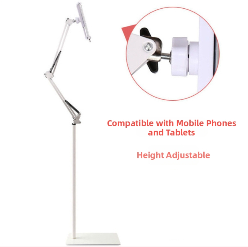 Suport de podea pentru telefon și tabletă, montaj superior reglabil, din aliaj, compatibil universal