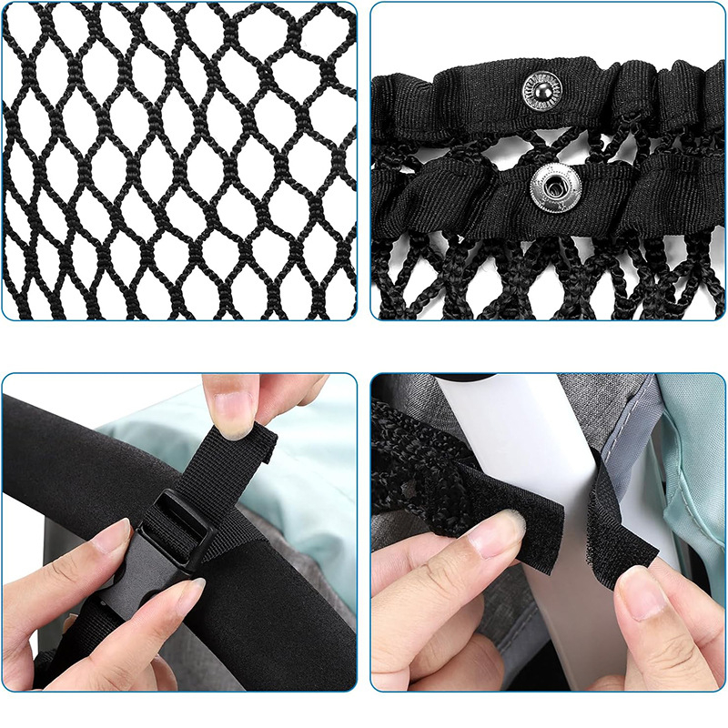 Joybi poliestera pakaramā soma bērnu ratiņiem — liela ietilpība, saliekama, pārnēsājams režģveida uzglabāšanas organizētājs (D101111)