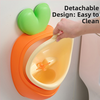 Παιδικός ουρητήρας για αγόρια, τοίχου, σταθερός, από οικολογικό PP, κατάλληλος για ηλικίες 0–8 ετών