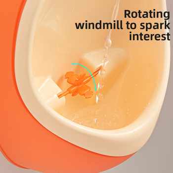 Παιδικός ουρητήρας για αγόρια, τοίχου, σταθερός, από οικολογικό PP, κατάλληλος για ηλικίες 0–8 ετών