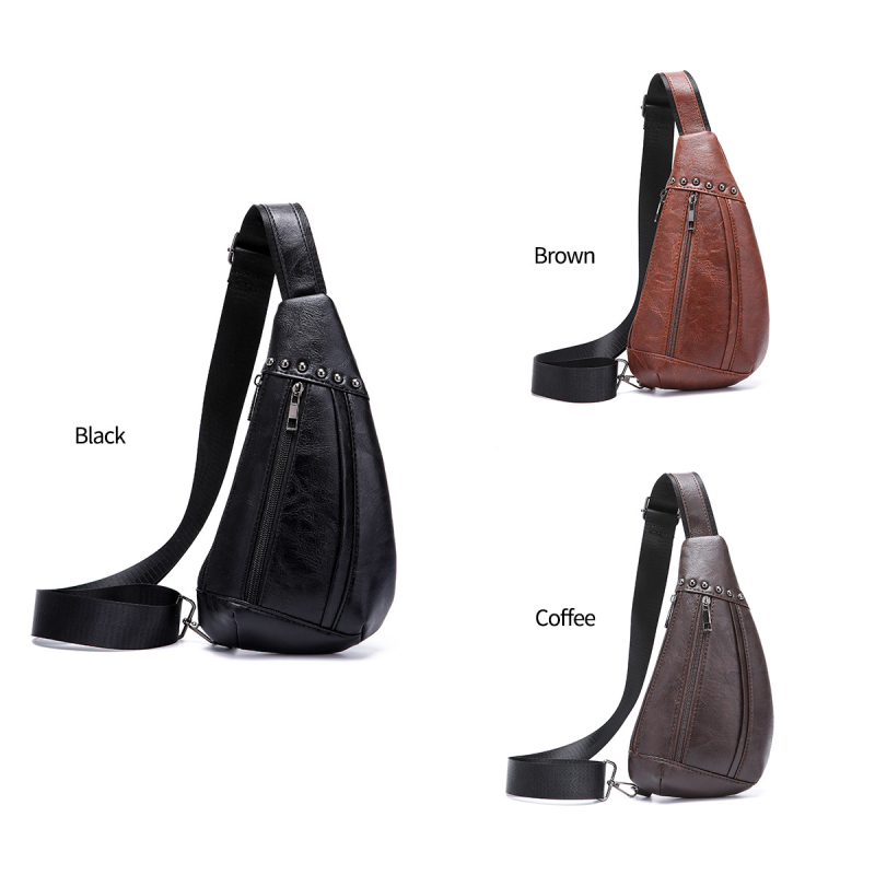 Geantă crossbody pentru piept - PU material, vară 2024, utilizare zilnică