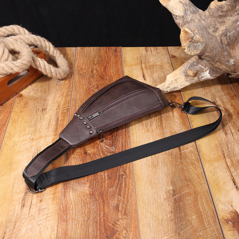 Geantă crossbody pentru piept - PU material, vară 2024, utilizare zilnică