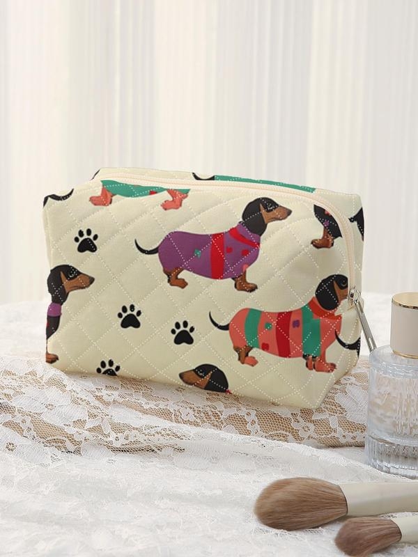 Set de genți pentru machiaj, material PU, stil elegant femeie matură, pentru depozitare acasă