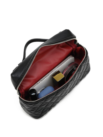 PU Box Bag – αστική μινιμαλιστική τσάντα χειρός με φερμουάρ, θήκη τηλεφώνου, επένδυση πολυεστέρα