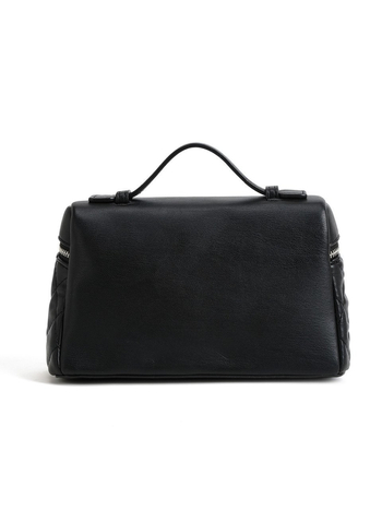 PU Box Bag – αστική μινιμαλιστική τσάντα χειρός με φερμουάρ, θήκη τηλεφώνου, επένδυση πολυεστέρα