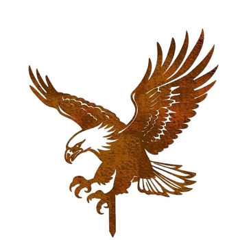 Μεταλλική γλυπτή αετού σε βάση κήπου — Μοντέρνο μινιμαλιστικό στυλ, Μοντέλο ST001, κατάλληλο για οικία, κήπο, πλατεία, γραφείο