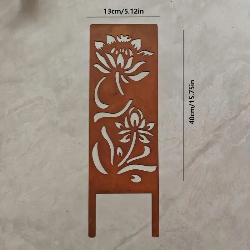 Geležinis gėlių skydelis vėjo užtvara žemei – sodui ir vejai, modernus minimalistinis stilius (ST001)