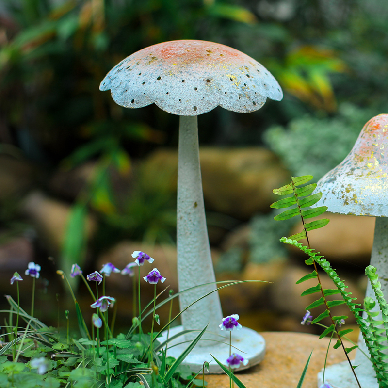 Dzelzs mākslas sēnes ornaments dārzam un pagalmam – ainavu skulptūra, 0,45 kg