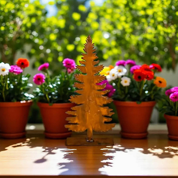 Σετ κρεμαστών διακοσμητικών για χριστουγεννιάτικο δέντρο (3 τεμάχια) - σιδερένια κατασκευή, στυλ Αμερικάνικο αγροτικό, ημιχειροποίητη/ημιμηχανική κατασκευή