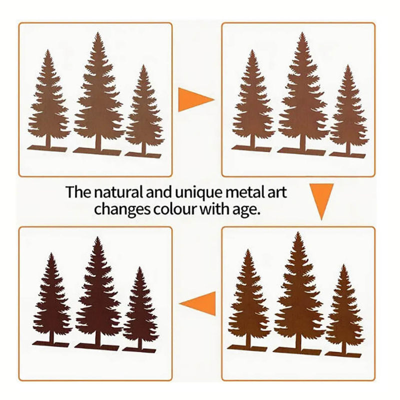 Ziemassvētku eglītes karājošu rotājumu komplekts (3 gab.) - dzelzs, Amerikas lauku stils, daļēji roku darbs daļēji mehāniska izstrāde