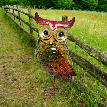 Χειροποίητο μεταλλικό διακοσμητικό κουκουβάγια για το σπίτι – φιγούρα ζώου, κωδικός προϊόντος 123453