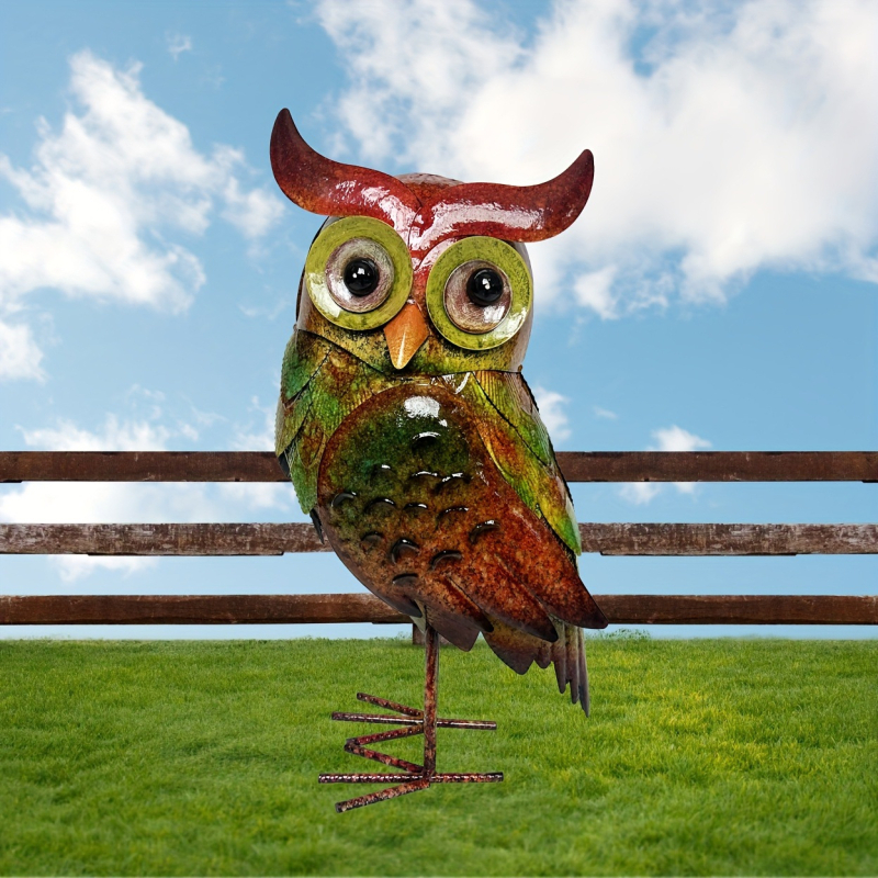 Χειροποίητο μεταλλικό διακοσμητικό κουκουβάγια για το σπίτι – φιγούρα ζώου, κωδικός προϊόντος 123453