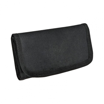 Oxford anyagú összecsukható tárca átlátszó cipzáros zsebbel, többkártyás rekesz és nyugta-tárolóval, uniszex